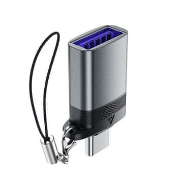 AceFast Acefast J7 USB-A - USB-C adapter - sivi