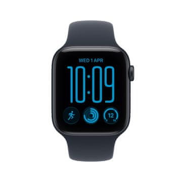 Apple Watch SE3 v2 pametni sat, GPS, 44mm, Midnight kućište s Navy Blue remenom - M/L