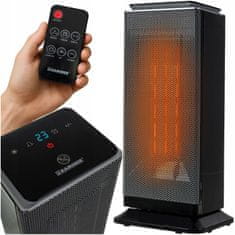 Kaminer Električni keramički grijač ventilatora od 2000 W s LCD daljinskim upravljačem LUMNI 2.0 PTC
