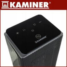 Kaminer Električni keramički grijač ventilatora od 2000 W s LCD daljinskim upravljačem LUMNI 2.0 PTC