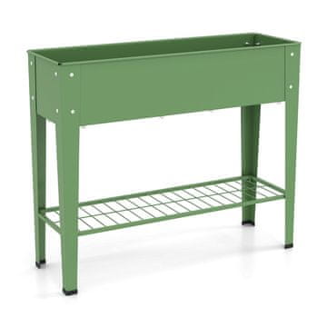 Costway Metalni povišeni vrtni krevet 95x31x80 cm