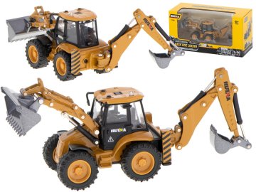 Northix Bager utovarivač buldožer s kašikom lijevani metalni model H toys 1704 1 50