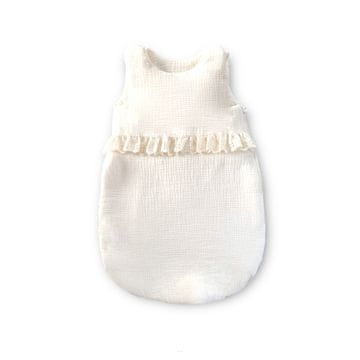 Izolirana vreća za spavanje od muslina za bebe (latte s volanima)