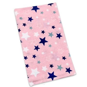 Flanelska pelena Stars Rose
