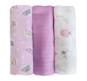 Platnene pelene, 3 komada (set S)