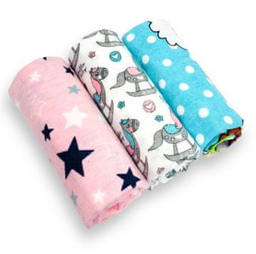 Flanel pelene, set od 3 (C)