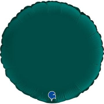 Grabo Folija balon - okrugli satenski, boca zelene boje 46 cm,