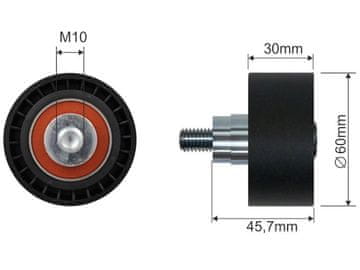 FAST FT44566 BRZI MICRO-V VALJAK ZA ZATEZANJE REMENA