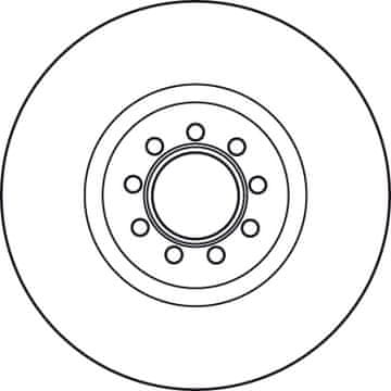TRW DF4984S KOČIONI DISK PREDNJI LIJEVI/DESNI