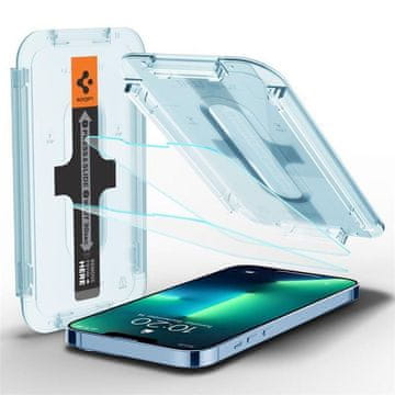 Northix Spigen zaštitna folija za ekran od kaljenog stakla za iPhone 13 Pro Max "Ez Fit", 2 komada