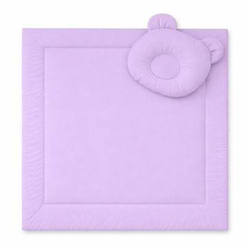MY SWEET BABY Dječja posteljina s punjenjem, poplunom i jastukom s medvjedićem - set od 2 dijela - ljubičasta