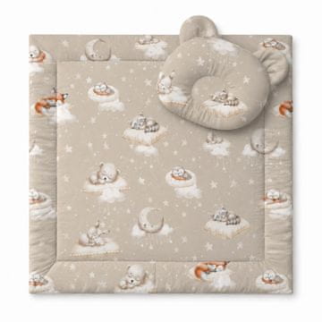 MY SWEET BABY Poplun i jastuk s medvjedićem - Set od 2 dijela - Twinkle Woodland