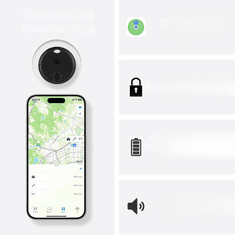 Pametna oznaka Apple iOS Find My AirTag GPS lokator ključeva 4 kom + novčanik