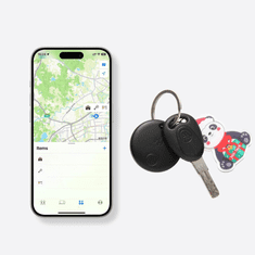 Pametna oznaka Apple iOS Find My AirTag GPS lokator ključeva 4 kom + novčanik