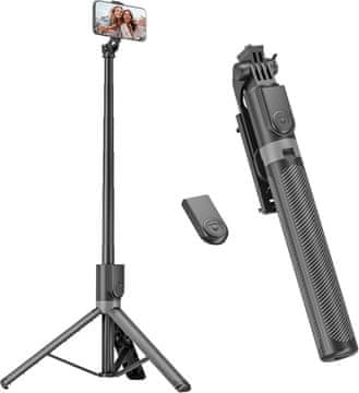 Selfie štapić za telefon, tronožac od 180 cm, aluminijski teleskopski, dugi