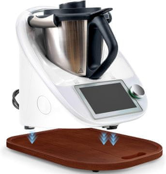 Drveni stalak za Thermomix Thermomix TM5 TM6 Masivna ploča TAMNA