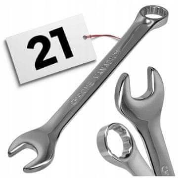 21 mm VIJČASTI KOMBINACIJSKI KLJUČ CR-V STRONG SOLID STANDARD