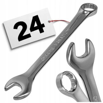 24 mm VIJČASTI KOMBINACIJSKI KLJUČ CR-V STRONG SOLID STANDARD