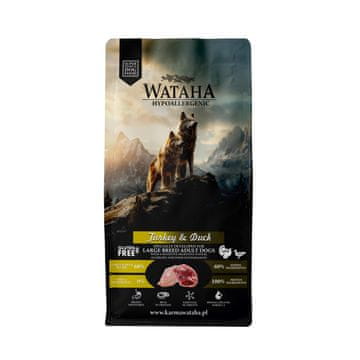 HIPOALERGENA SUHA HRANA ZA ODRASLE PUREĆE PASMINE VELIKIH PASMINA S PATKOM I RIŽOM 12 kg