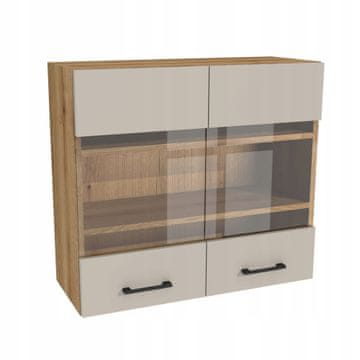 Gornji kuhinjski ormarić 80/72 CAPRI Oak korpus Evoke Kashmir fronta Ma