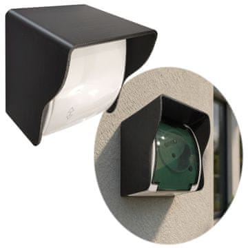 Zaštitni poklopac za utičnicu 65x75 mm crni