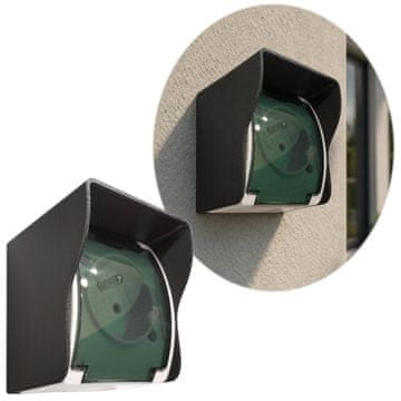 Zaštitni poklopac za utičnicu 75x85 mm crni