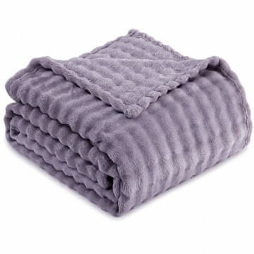 RUIKASI flanelska deka 130 × 150 cm siva za zimu kod kuće