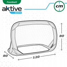 Prijenosni nogometni gol 120 x 80 x 80 cm