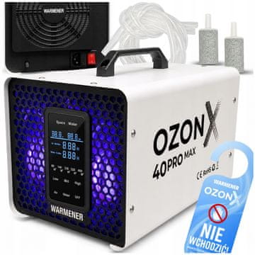 Warmener Kvarcni generator ozona 40 G/H Profesionalni ozonator za kućnu vodu OzonX 180W