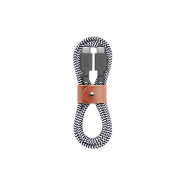 DE Native Union Belt Cable - USB-C - USB-C kabel, 1,2 m (zebra)