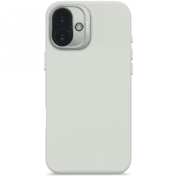Decoded AntiMicrobial Silicone Backcover - MagSafe-kompatibilna silikonska zaštitna maskica za iPhone 16 Plus (kameno siva)
