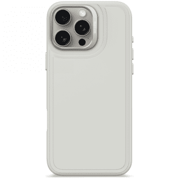 Decoded AntiMicrobial Silicone Stacks Backcover - MagSafe-kompatibilna silikonska zaštitna maskica za iPhone 16 Pro Max (kameno siva)