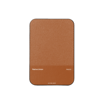 DE Native Union (Re)Classic Qi2 Power Bank - Magnetska prijenosna baterija od 5000 mAh, kompatibilna s MagSafeom i Qi2, uključen 15 cm USB-C na USB-C kabel (smeđa)