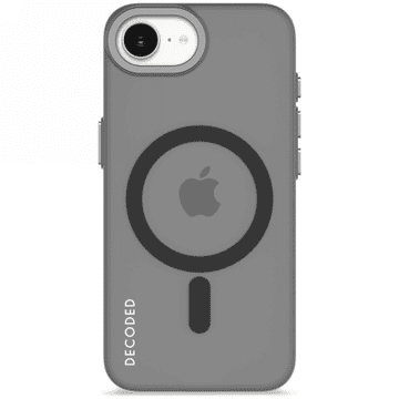 Decoded Silicone Backcover - MagSafe kompatibilna silikonska zaštitna maskica za iPhone 16e / 17e (mrznuto crna)