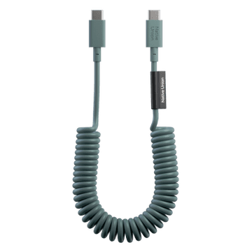 DE Native Union Pop kabel - USB-C - USB-C kabel, 1,2 m 60 W (zelena boja škriljevca)