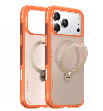TORRAS Ostand Spin Air - MagSafe-kompatibilna maskica za iPhone 17 Pro (horizon narančasta)
