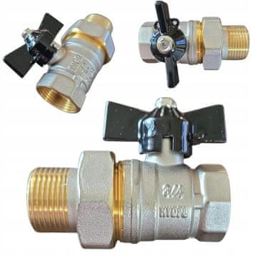 Hydroland Kuglasti ventil s poluspojkom i brtvenicom od 3/4"