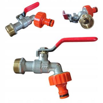 Hydroland Kuglasti ventil 3/4" s prigušnicom i brzim priključkom