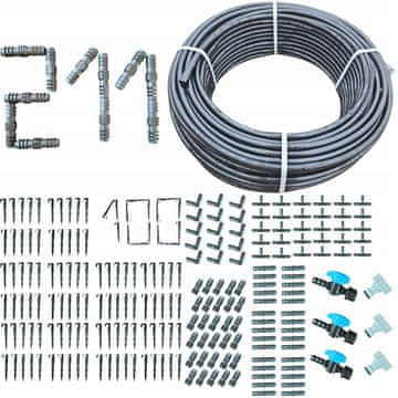 Cijevi za kapanje bez kompenzacije tlaka 100 m i 211 pribora