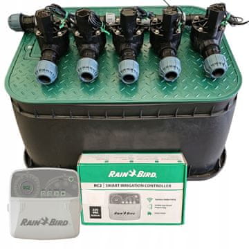 Rain Bird komplet od 5 stanica: Koljenasti razdjelnik, RC2, Karter, PE 20