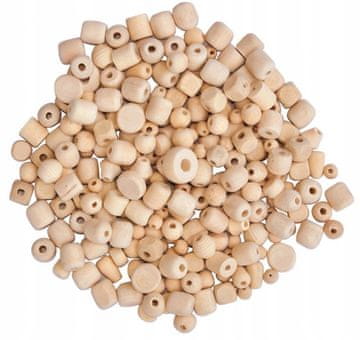 PLAYBOX Drvene perle DIY PRIRODNI MAKRAME 500g