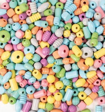 PLAYBOX Drvene makrame perle PASTEL 250g