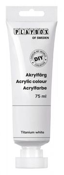 PLAYBOX DIY akrilna boja BIJELA titan bijela tuba 75 ml