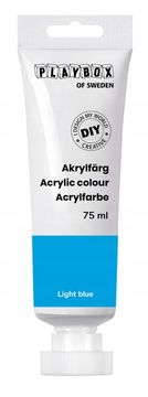 PLAYBOX AKRILNA BOJA ZA URADI SAM SVIJETLO PLAVA u tubi 75 ml (ukinuta proizvodnja)