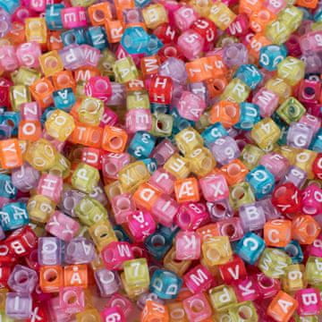 PLAYBOX DIY prozirne perle sa slovima i brojevima 1000