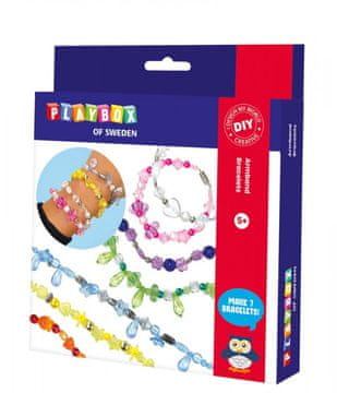 PLAYBOX DIY NARUKVICE OD PERLI kreativna zabava za 5+