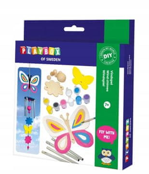 PLAYBOX Uradi sam kreativno vjetreno zvono LEPTIR I CVIJET 7+