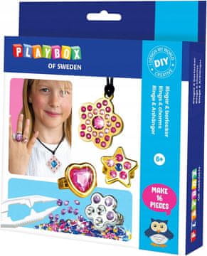 PLAYBOX Komplet za izradu prstenja i ogrlice "uradi sam"