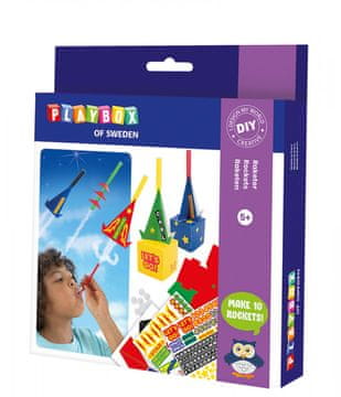 PLAYBOX DIY kreativna igračka NAPUHAVANJE RAKETE 5+