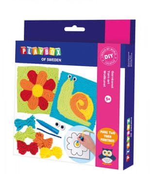 PLAYBOX Komplet za kreativnu umjetnost "uradi sam" - slikanje pređom 5+